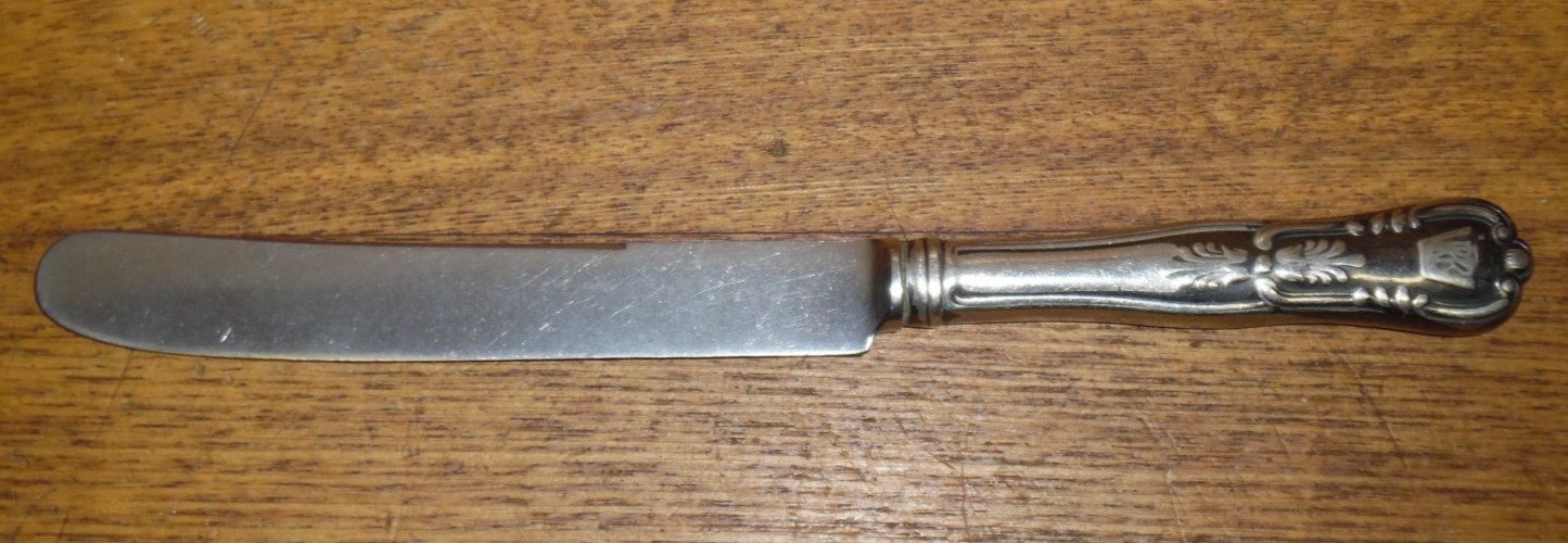Vintage Reed & Barton PRR Pennsylvania Railroad Dinner Knife - WORN - 9.75 Vintage Reed & Barton PRR Pennsylvania Railroad Dinner Knife - WORN - 9.75