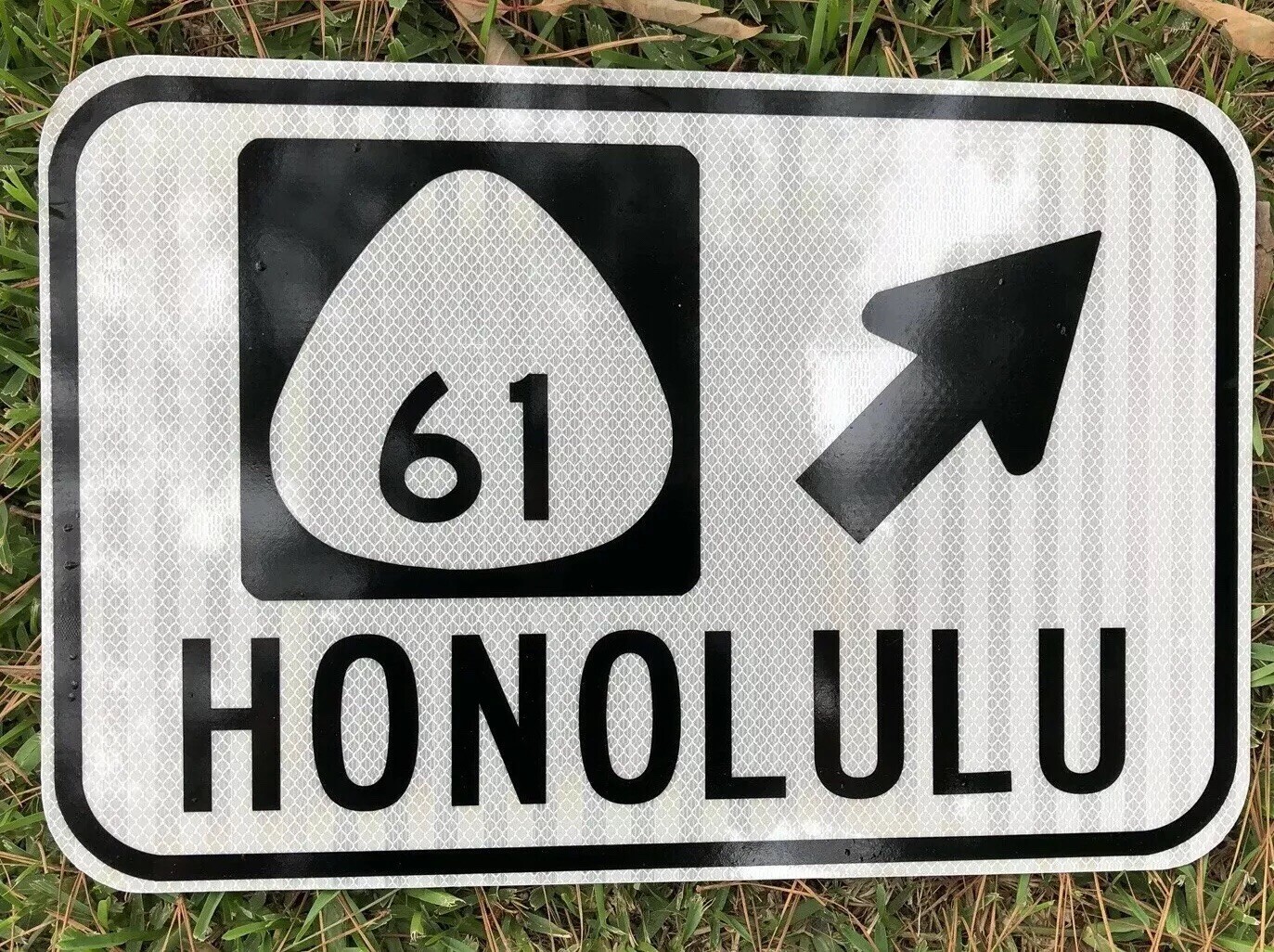 HONOLULU HAWAII road sign Highway 61 Beach volcano -  12