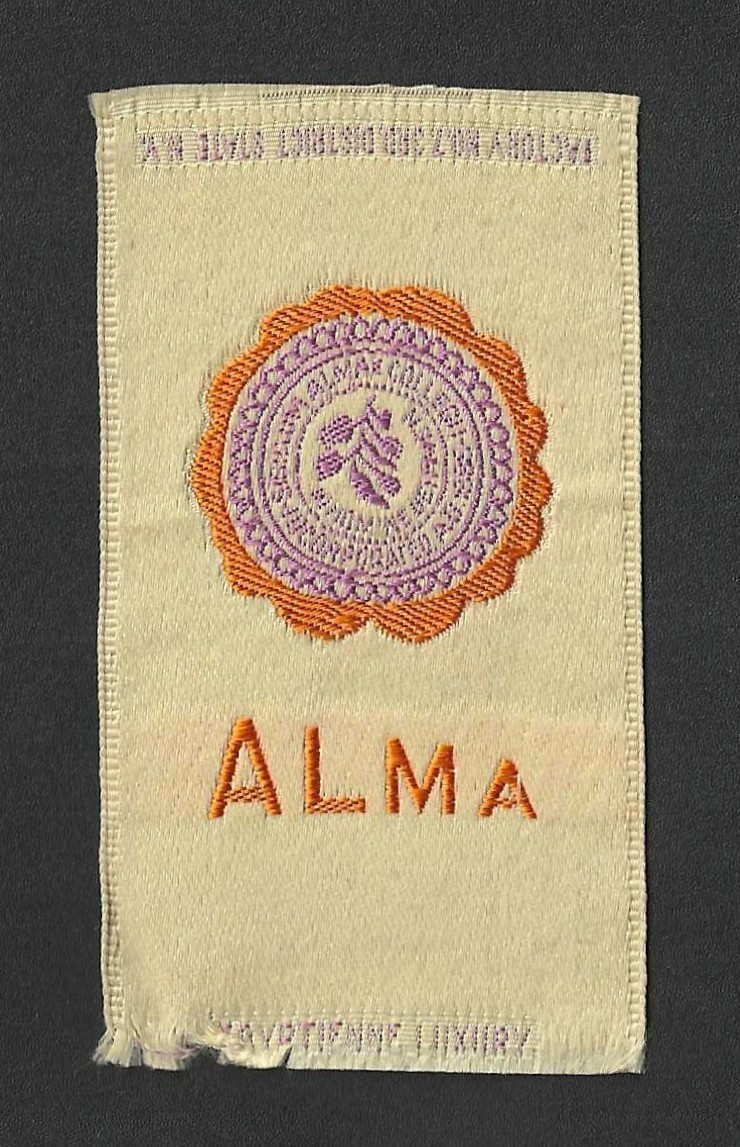 c1910\'s S25 Tobacco Silk - University Seals Series - Alma College - Short Print c1910\'s S25 Tobacco Silk - University Seals Series - Alma College - Short Print