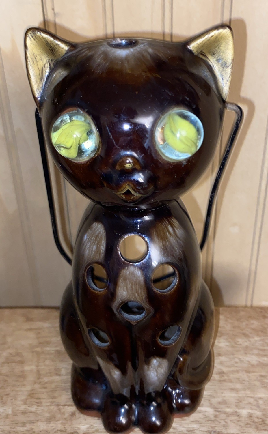 I Narco Vintage Cat Hanging Tealight Holder, Very Rare Piece I Narco Vintage Cat Hanging Tealight Holder, Very Rare Piece