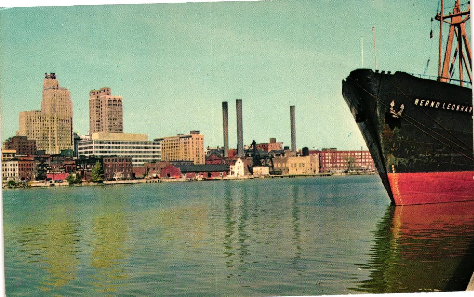 Vintage Postcard- Skyline, Toledo, OH 1960s