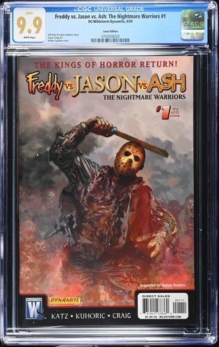 Freddy vs. Jason vs. Ash Nightmare Warriors #1 Arthur Sudam Jason Cover  CGC 9.9