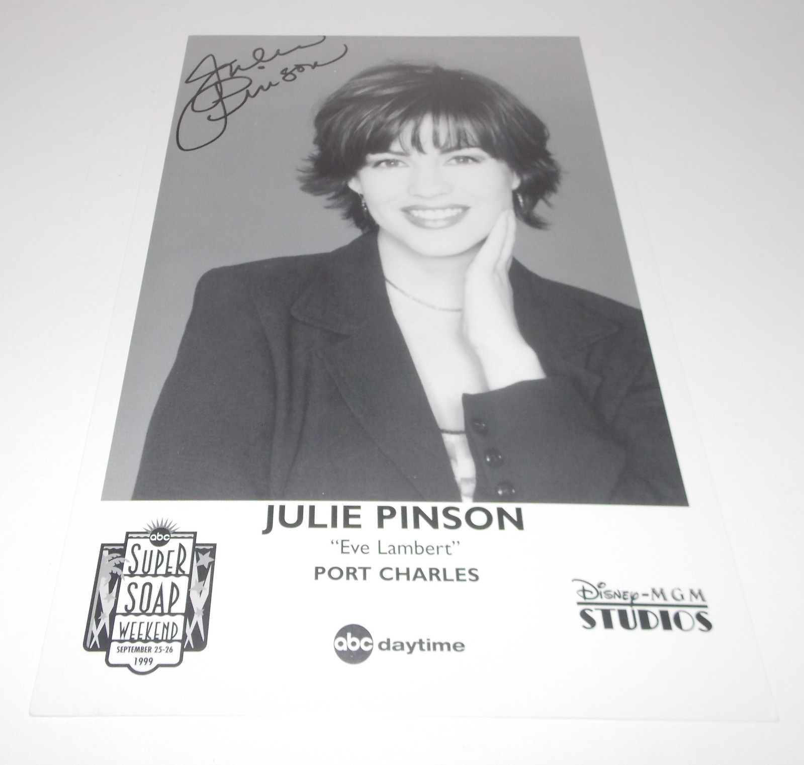 Julie Pinson Autograph Reprint Photo 9x6 Port Charles 1999 Days Our Lives ATWT