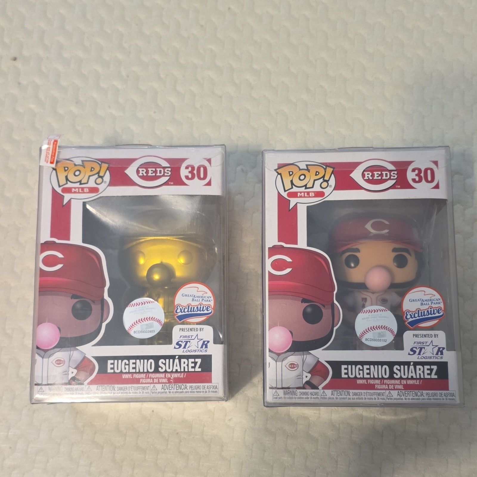 Eugenio Suarez Gold & Standard Funko Pop SGA. RARE With Protector