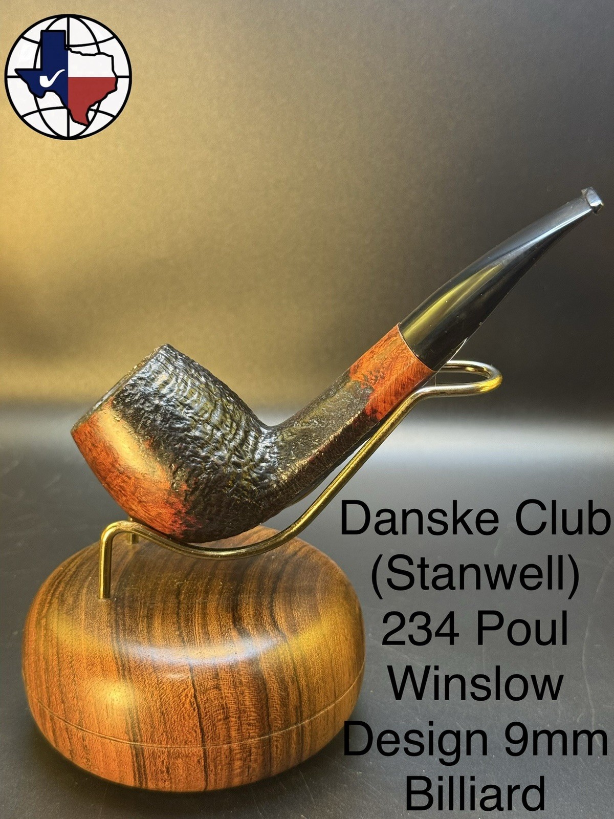 Danske Club (Stanwell Sub) 234 Poul Winslow Design 9mm Billiard Tobacco Pipe