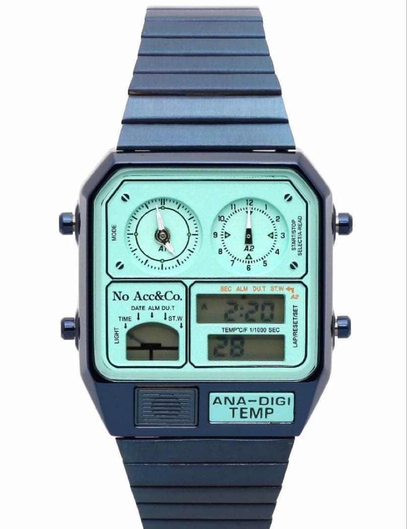 No Accessory Co Third Generation Ana Digi Temp Retro Future