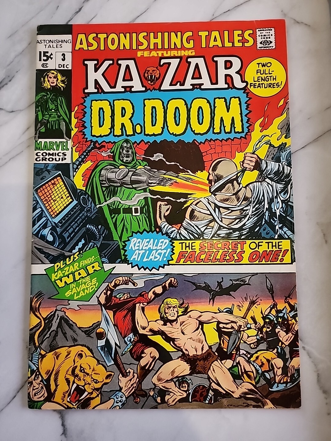 Astonishing Tales #3 Dec 1970 Bronze Age Marvel Comics Ka-Zar; Dr Doom Astonishing Tales #3 Dec 1970 Bronze Age Marvel Comics Ka-Zar; Dr Doom