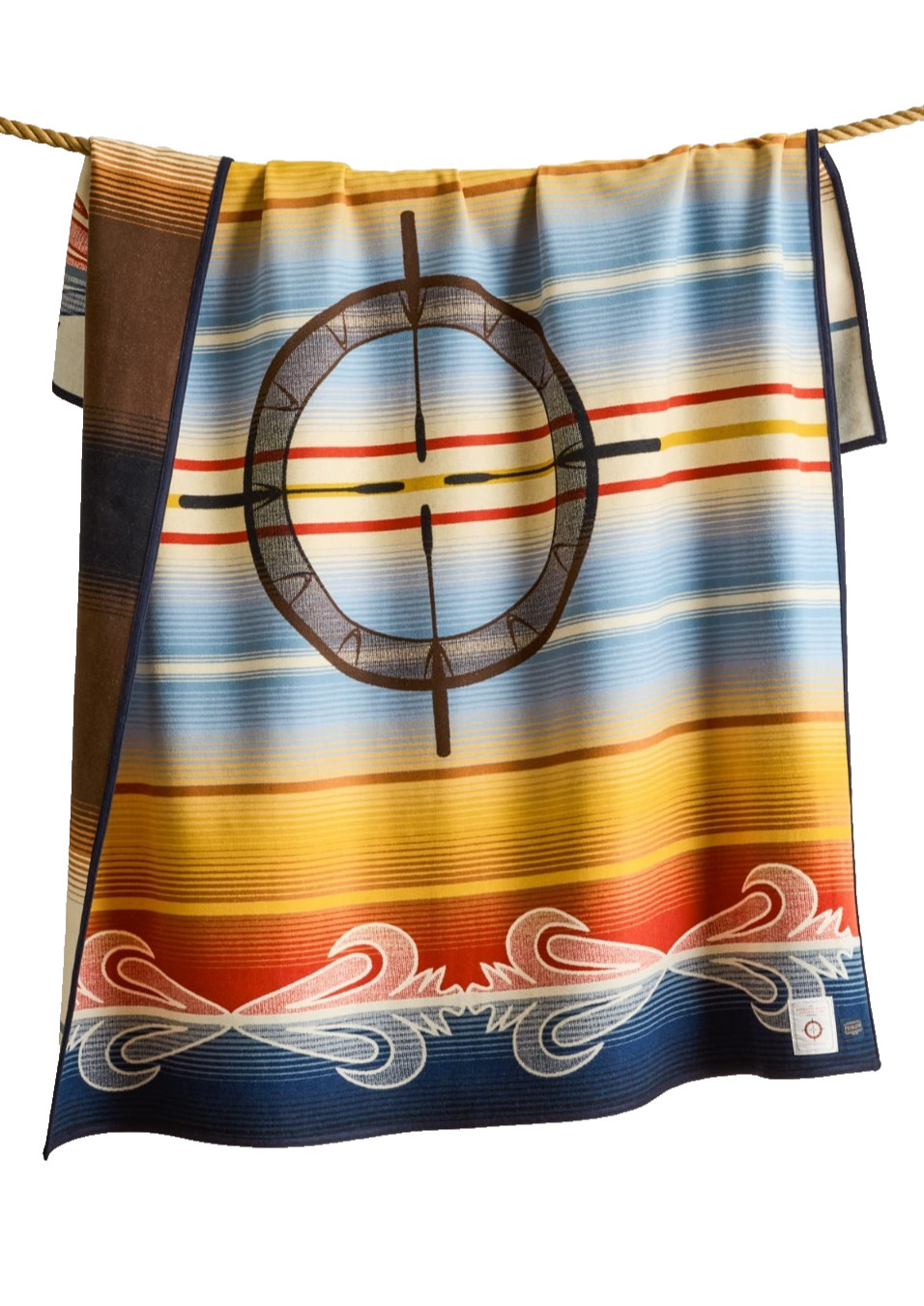 Pendleton Drum Keeper American Indian College Fund Wool Blanket NEW