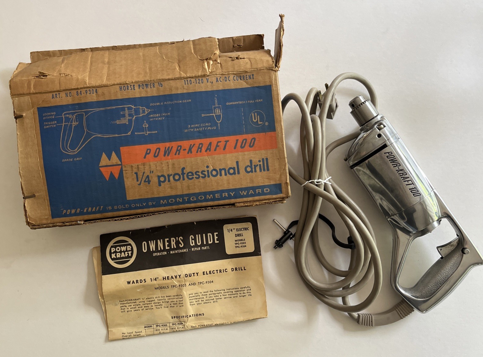 Vintage POWR KRAFT MONTGOMERY WARD 1/4\