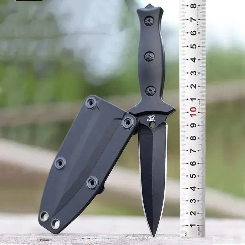 Gerber Gear StrongArm - Fixed Blade, Full Tang Knife - Black, Plain Edge- Gerber Gear StrongArm - Fixed Blade, Full Tang Knife - Black, Plain Edge-