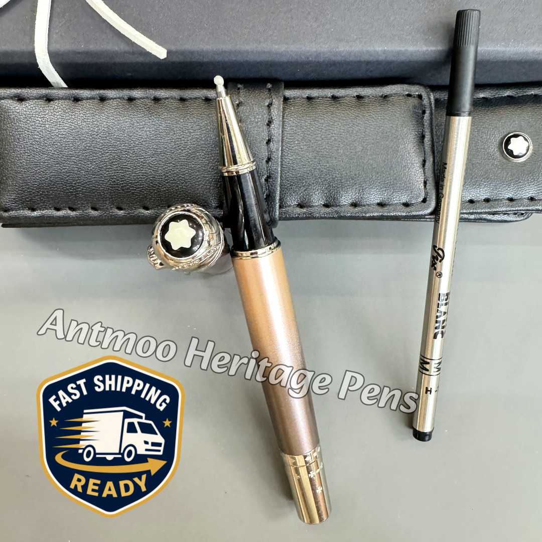 MONTBLANC Patron of Art Joseph Rollerball Pen Bold Rose & Silver Rare