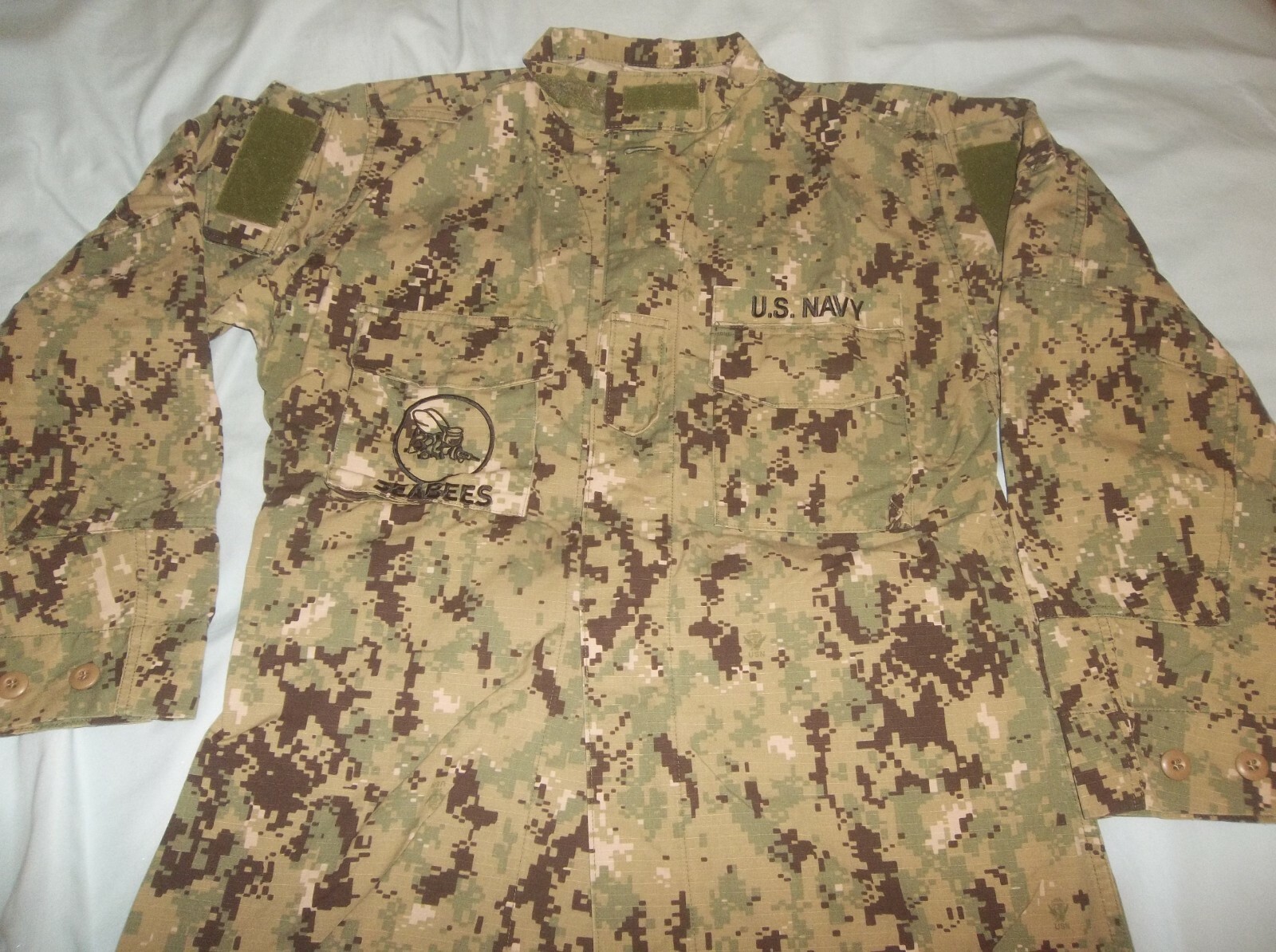 NSW Navy SEAL Uniform Shirt Blouse Jacket Coat USA Made AOR2 Sea Bees CB SOF AOR