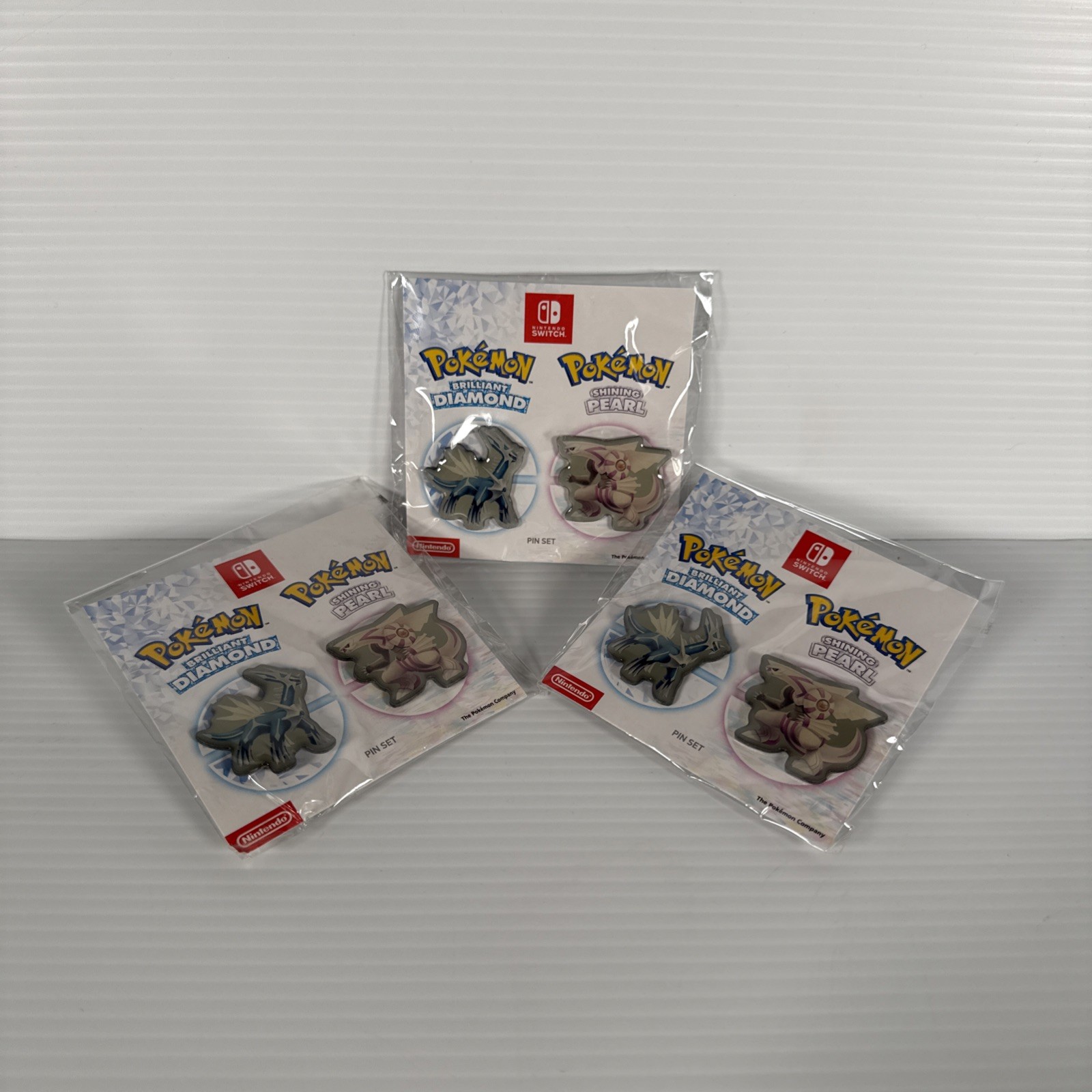 Pokemon Brilliant Diamond Shining Pearl Pin Set Of 3 GameStop Exclusive NO GAME Pokemon Brilliant Diamond Shining Pearl Pin Set Of 3 GameStop Exclusive NO GAME