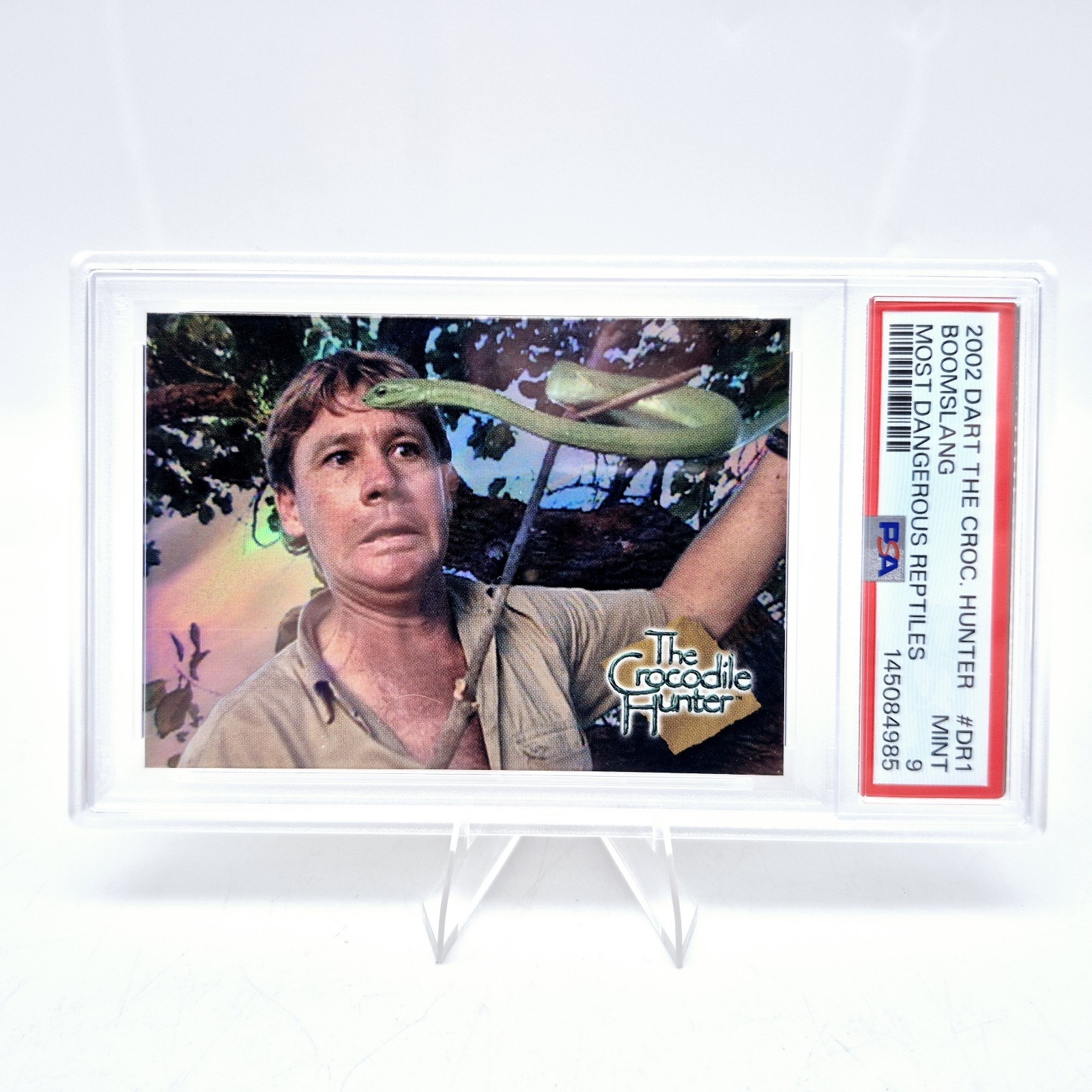 2002 Crocodile Hunter Steve Irwin Boomslang #DR1 PSA 9 Foil Dangerous