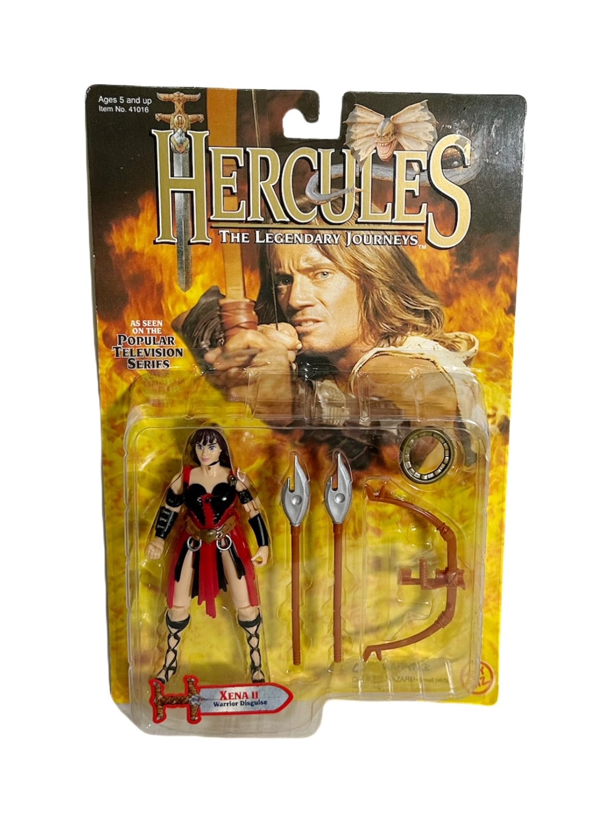 Xena II Warrior Disguise Action Figure Hercules Legendary Journeys Toy Biz 1996