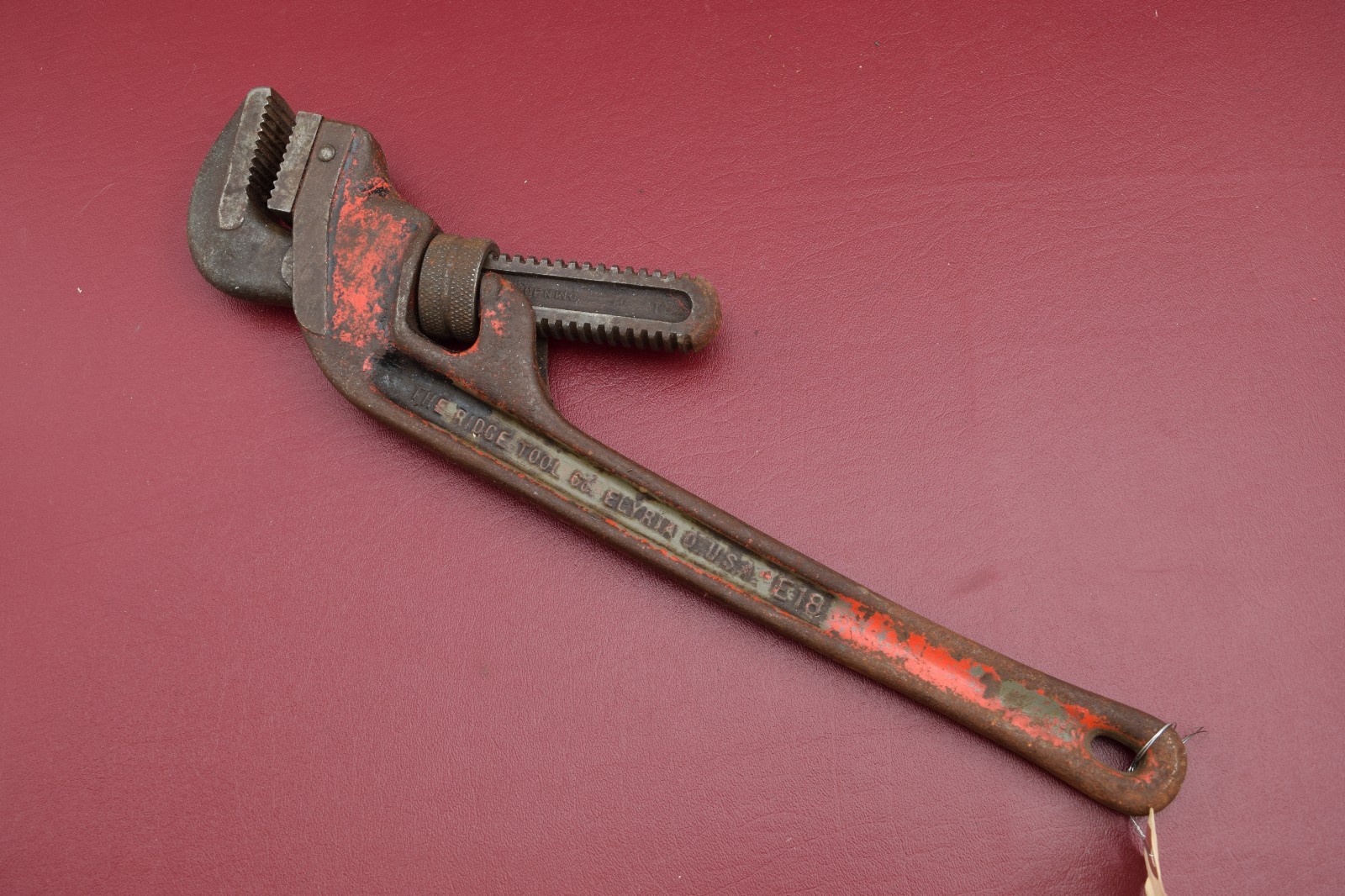 [Excellent Condition]   Rigid E-18 Offset End HD  Pipe Wrench Elyria OH 5944