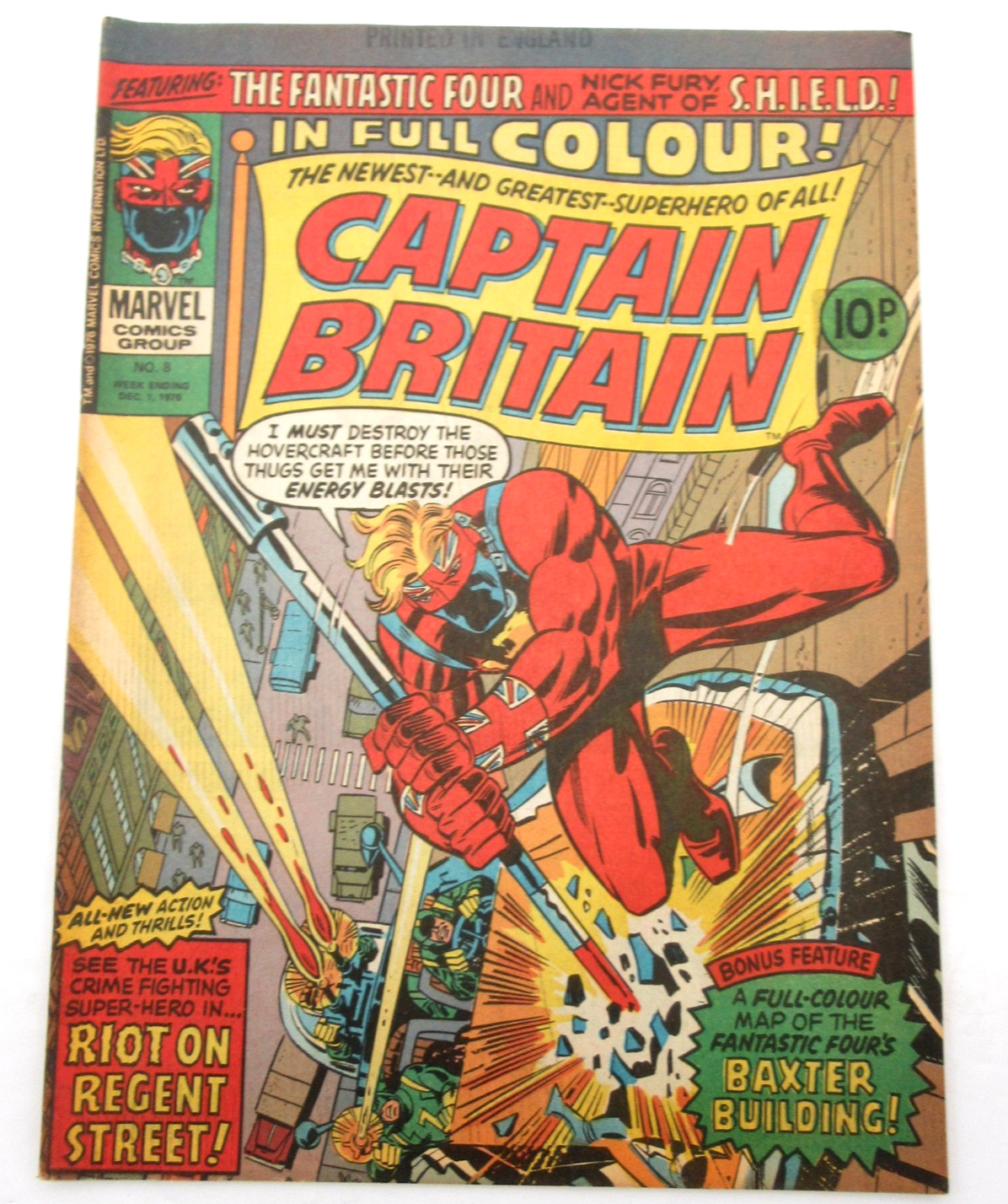 Marvel Comics Captain Britain No. 8 1st Appearance Psylocke Betsy Braddock 1976