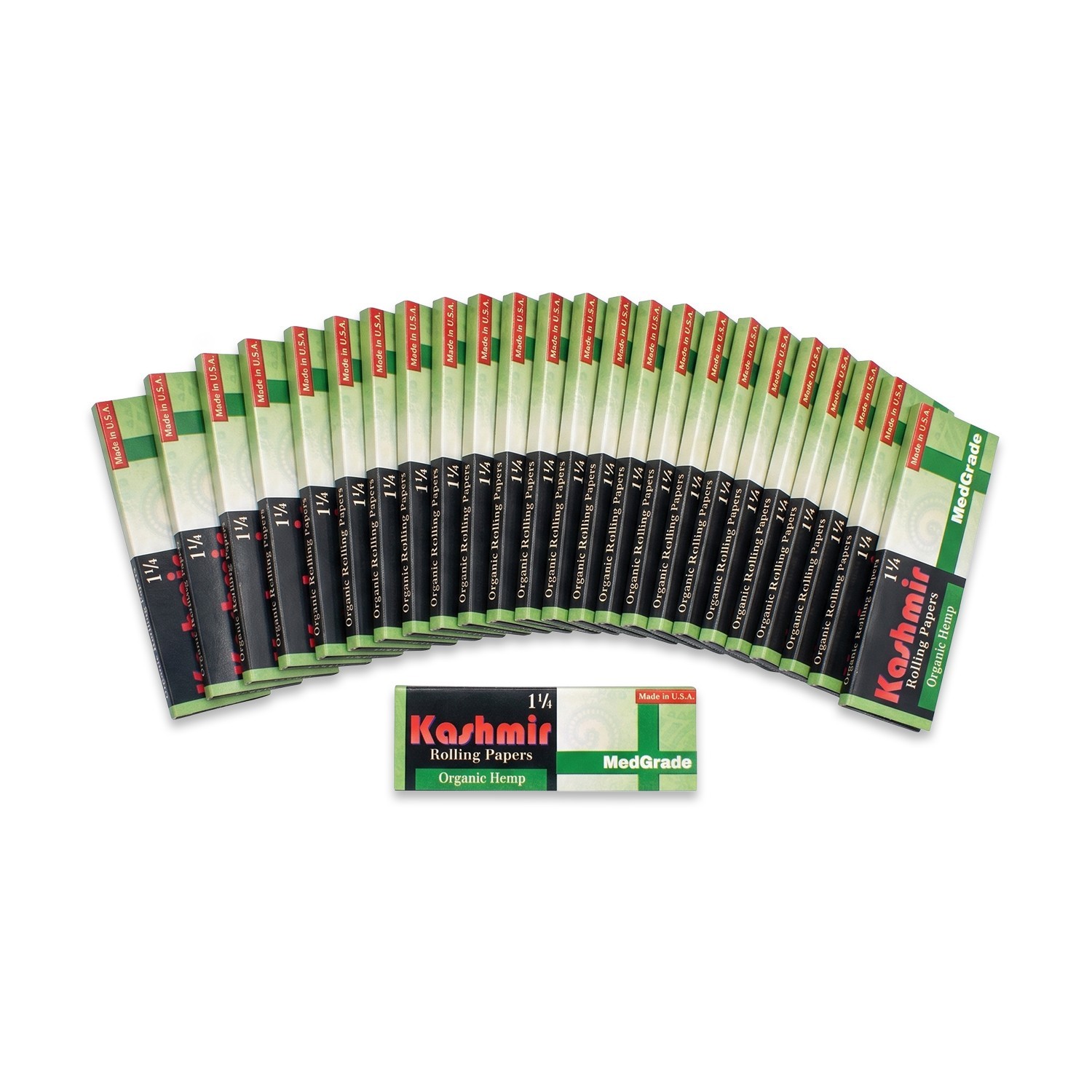 Organic Rolling Papers 1 1/4 (1.25) MedGrade | 25 Pack | 32 Ultra Clean Leaves