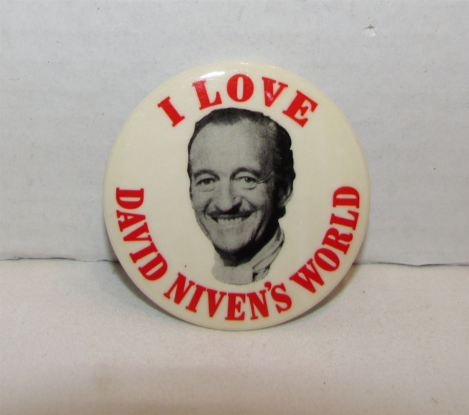 I Love David Niven\'s World Pinback Button