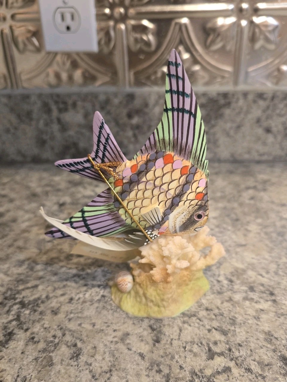 New VTG Nature Crafts 3D Handcarved Hand Painted Wood Fish Sculpture Small RARE New VTG Nature Crafts 3D Handcarved Hand Painted Wood Fish Sculpture Small RARE