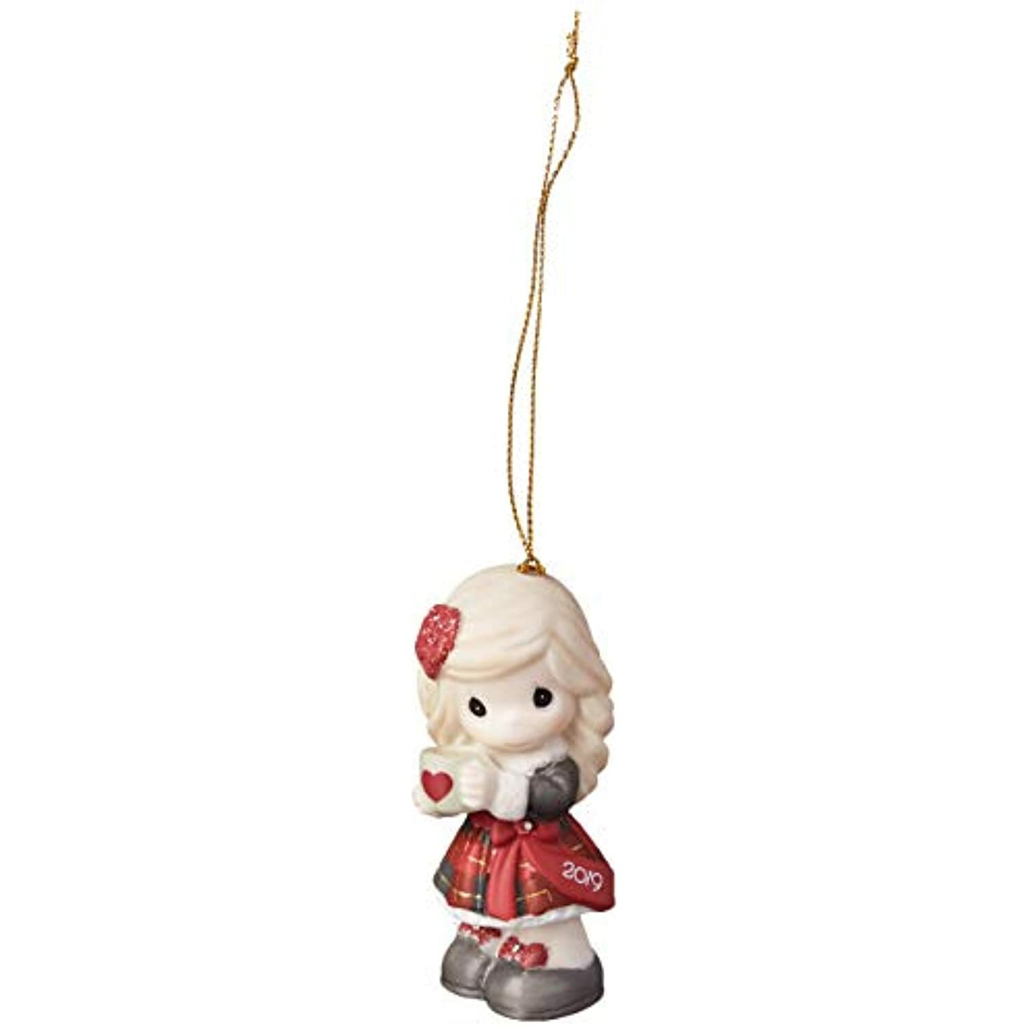 Precious Moments Heart Warming Christmas 2019 Dated Bisque Porcelain Ornament x2 Precious Moments Heart Warming Christmas 2019 Dated Bisque Porcelain Ornament x2