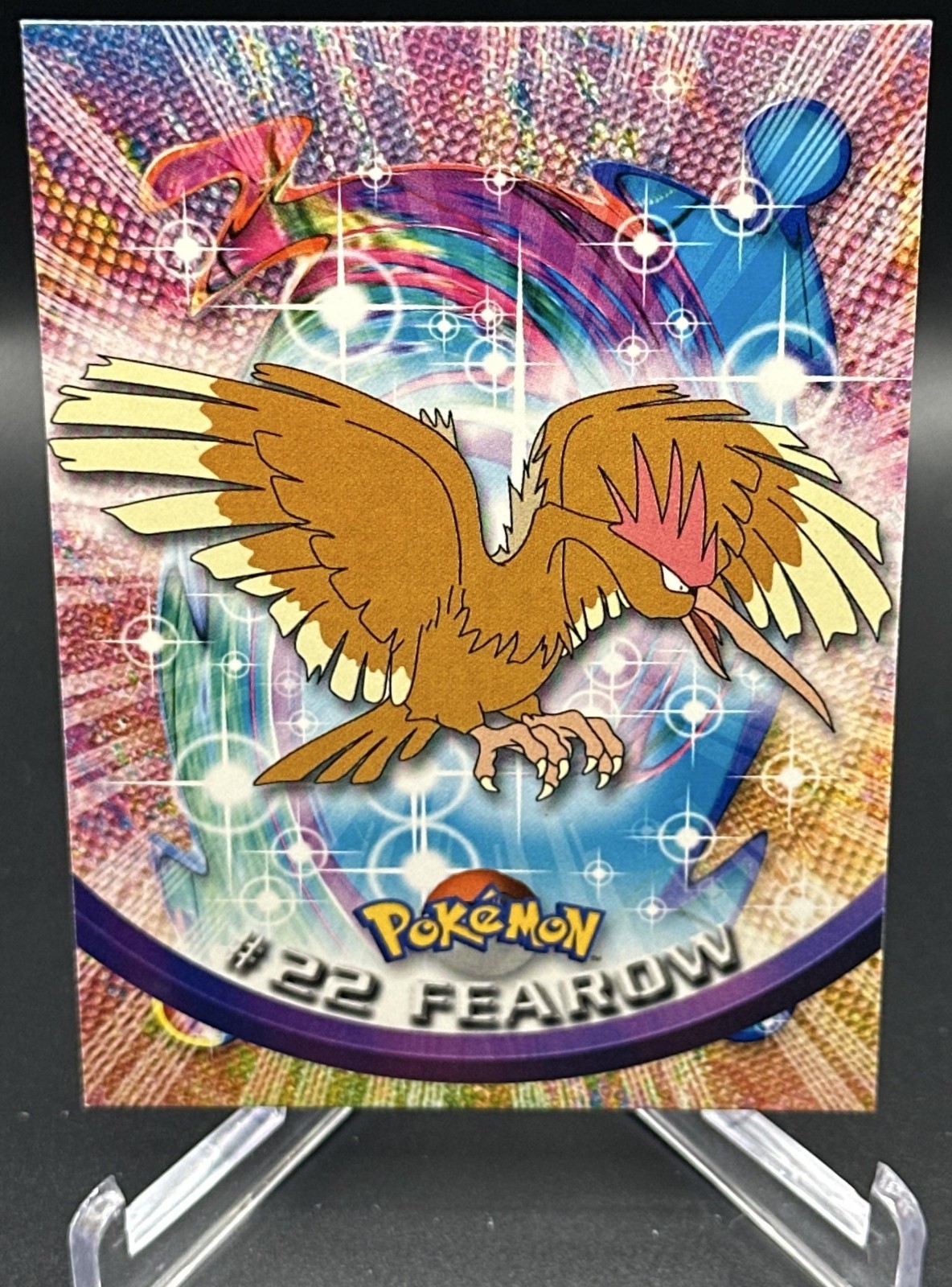 1999 Topps Pokemon TV Animation Edition Series 1 Fearow #22 Blue Logo