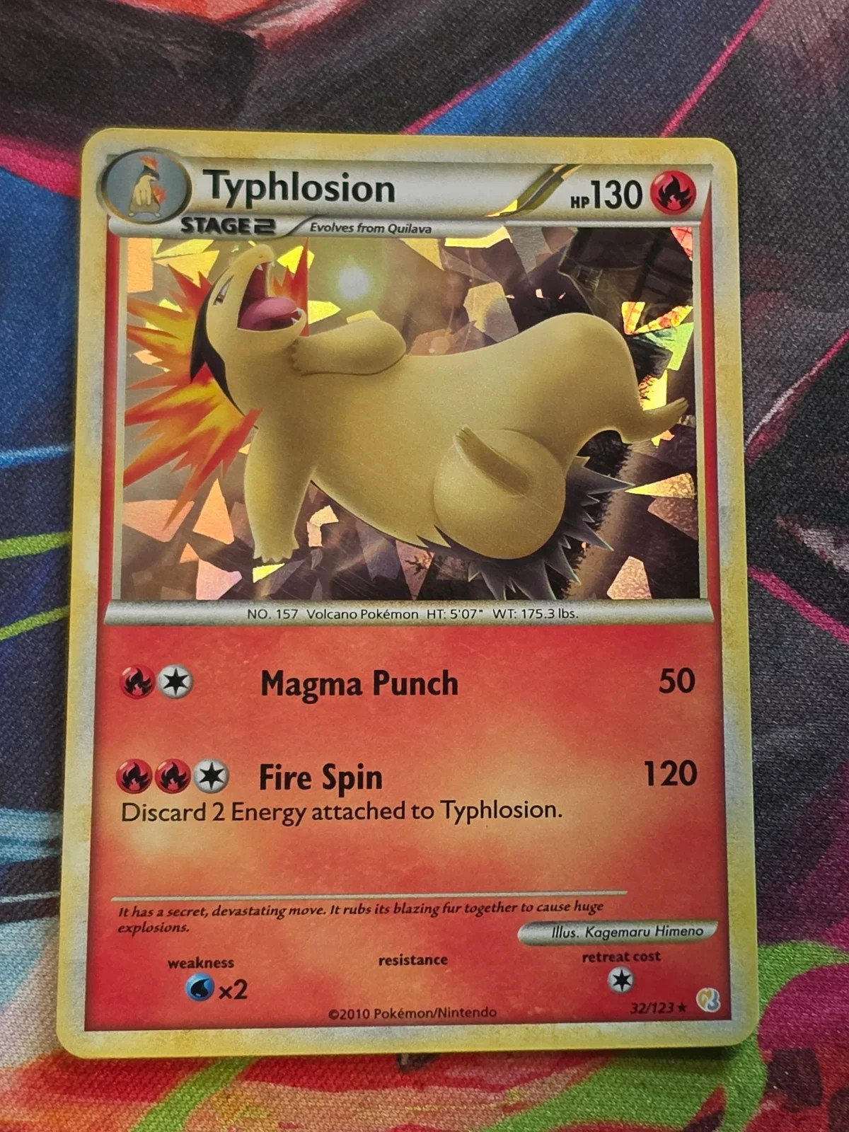 Typhlosion (Cracked Ice Holo) Holo Rare Deck Exclusives 032/123 LP Pokemon