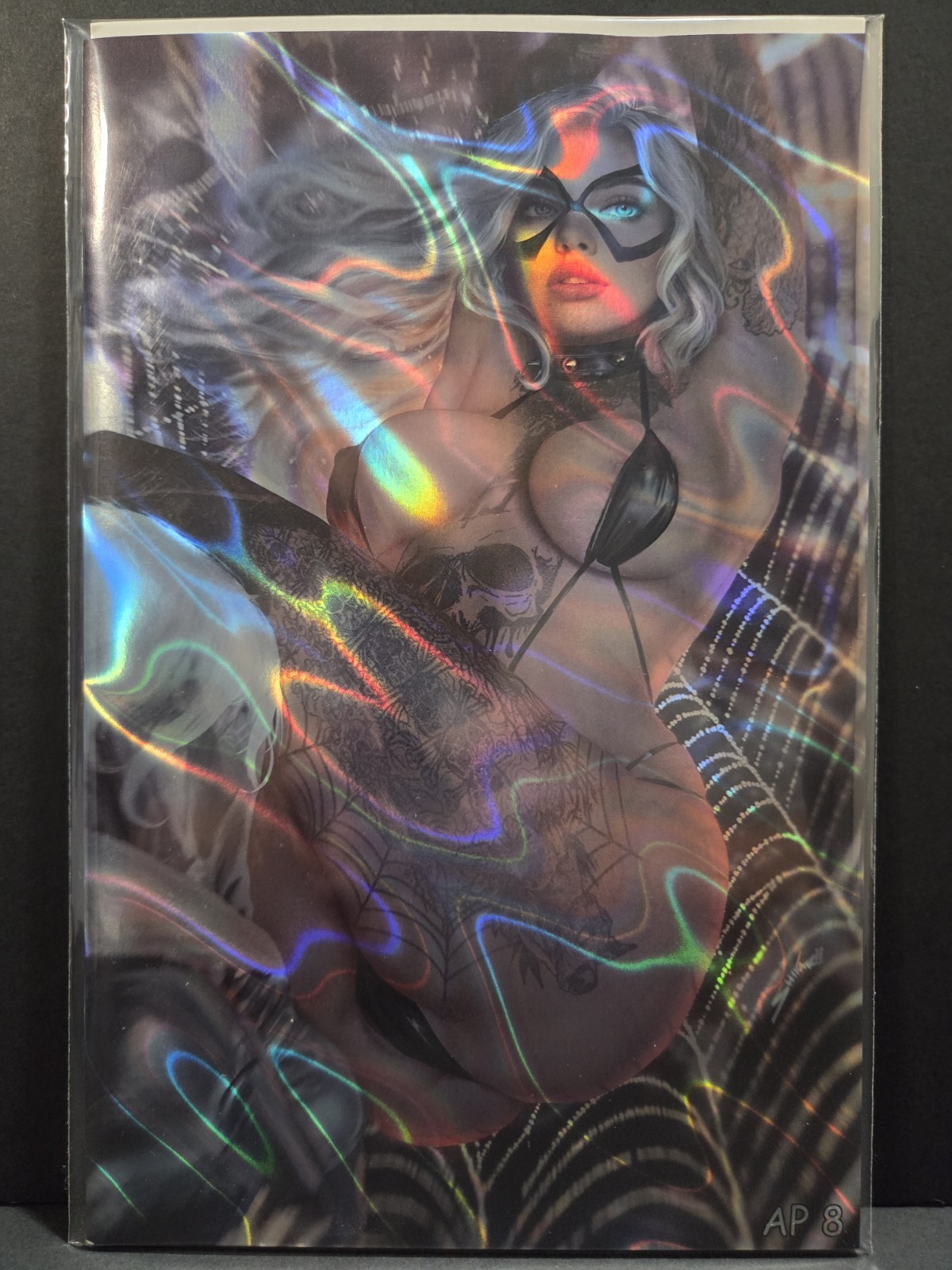 Totally Rad AP 8 LAVA FOIL Shikarii Black Cat Cosplay Bikini Tattoo Virgin
