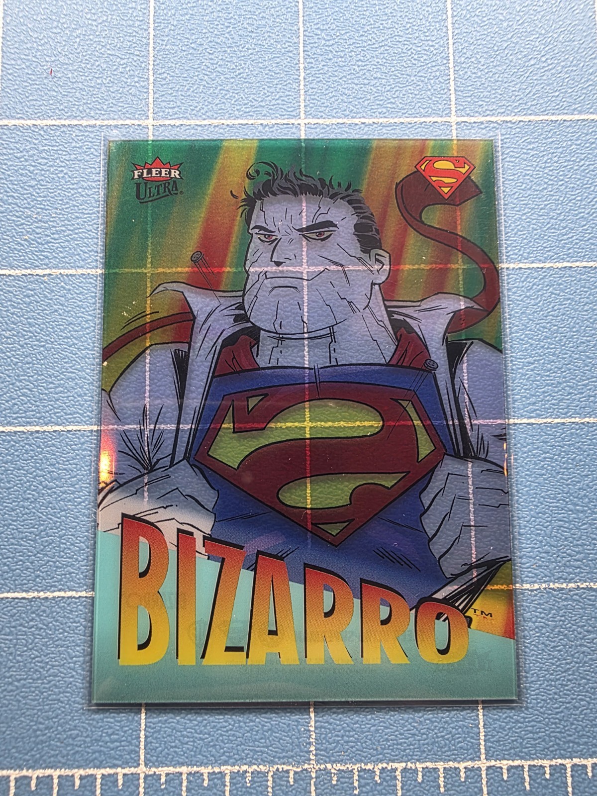 2026 Fleer Ultra Superman - Bizarro R-4 - \'95 Retro - Acetate Insert Card 2026 Fleer Ultra Superman - Bizarro R-4 - \'95 Retro - Acetate Insert Card