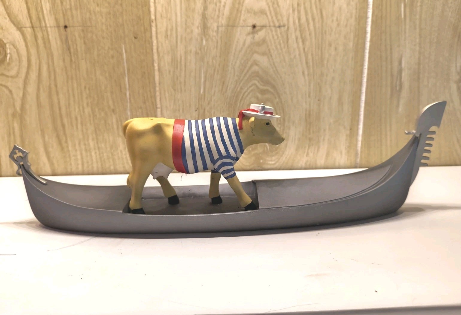 Cowdolier #9149 Venetian Gondolier Cow Figurine 2002 WestlandExc Con 11\ Cowdolier #9149 Venetian Gondolier Cow Figurine 2002 WestlandExc Con 11\