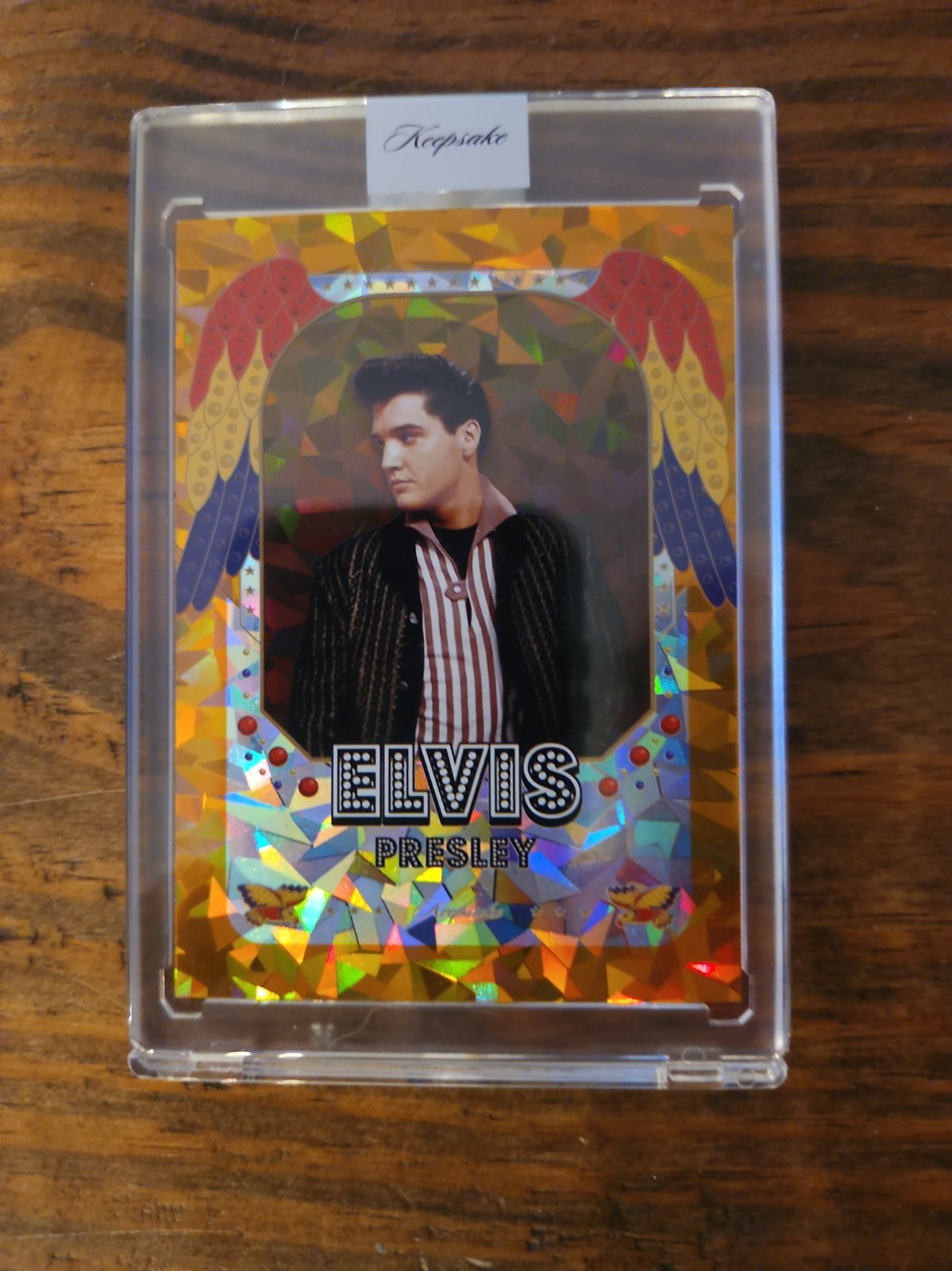 🔥Elvis Presley Keepsake 2026 Upgrade Edition Card 45/50 Orange Cracked Ice 🔥Elvis Presley Keepsake 2026 Upgrade Edition Card 45/50 Orange Cracked Ice