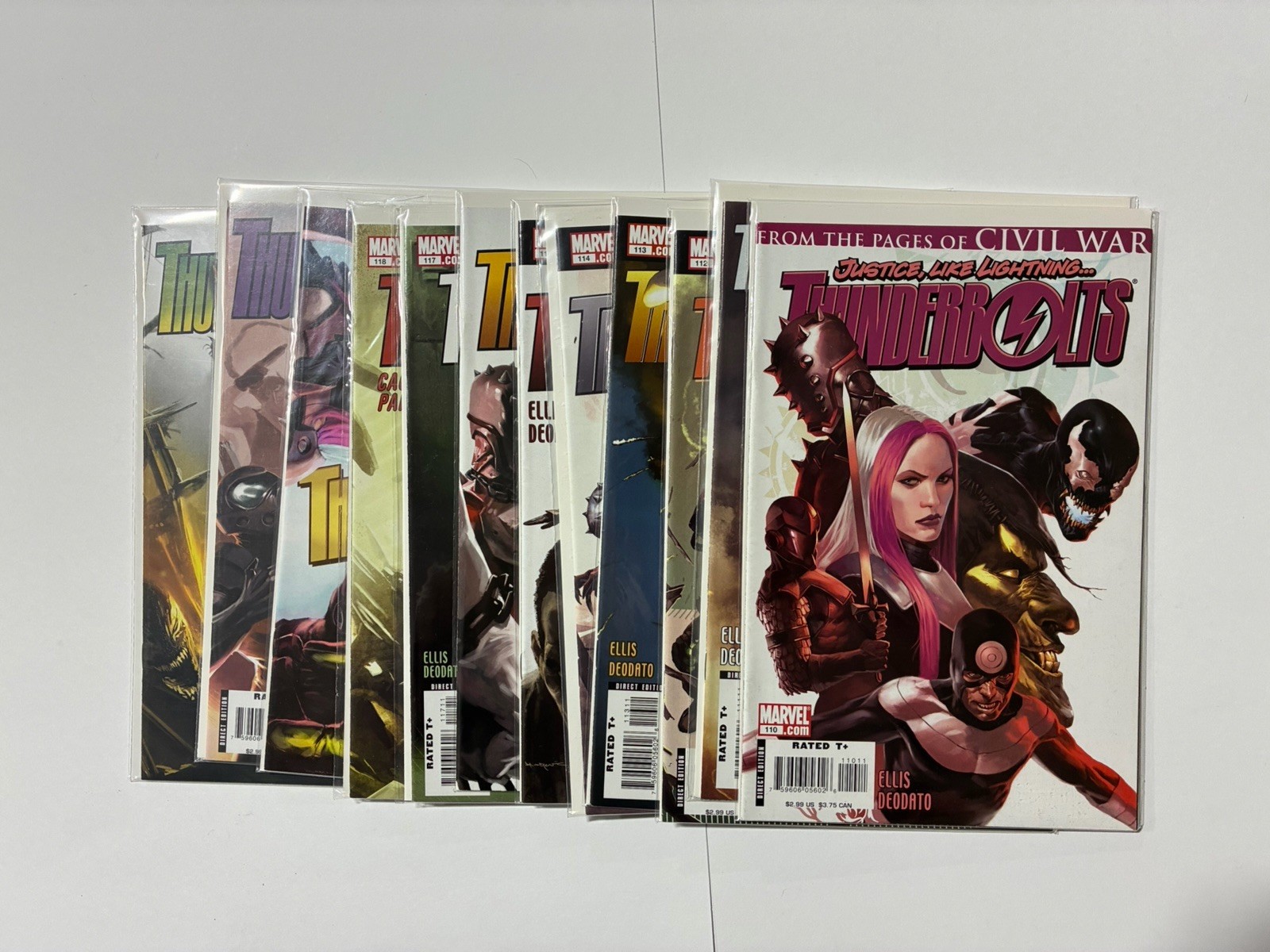 Thunderbolts 110-121 Complete Warren Ellis NM Near Mint 2007 Marvel