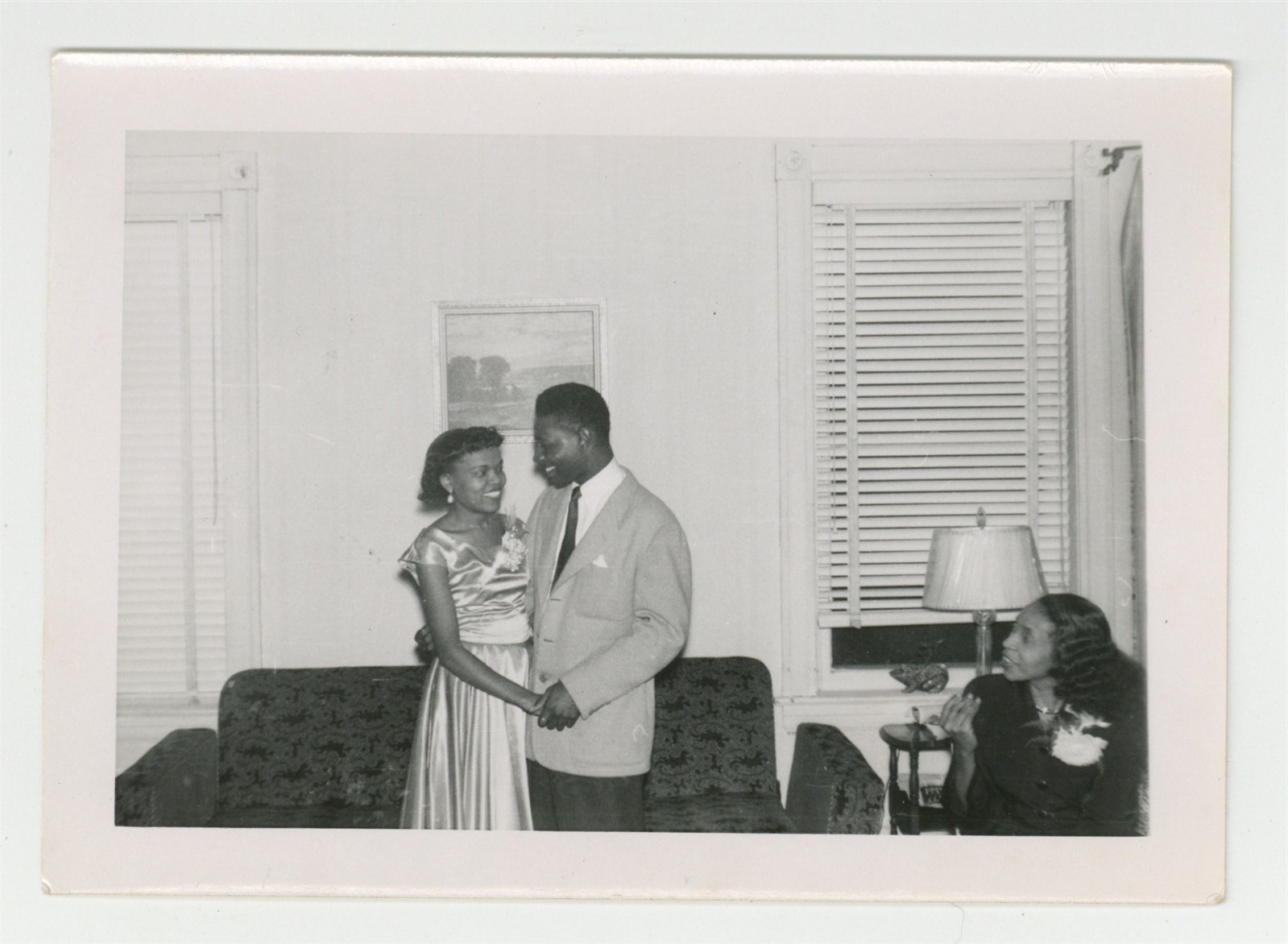 African American Romantic Couple 1950 Prom Date Ebony Boy Girl Parents Q10049 African American Romantic Couple 1950 Prom Date Ebony Boy Girl Parents Q10049