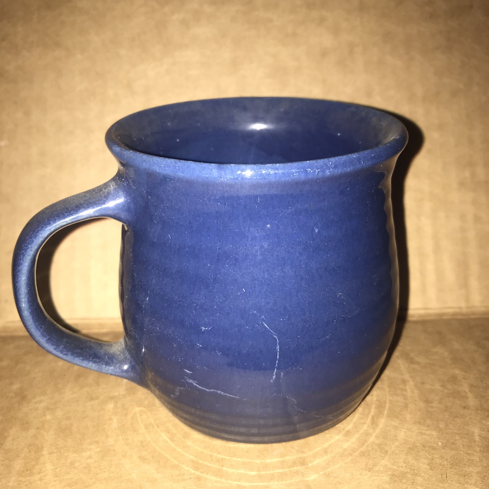 Vintage Hyalyn  Blue Mug Hickory N C  Usa