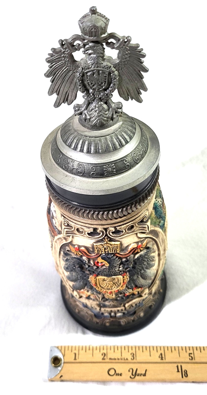 Zoller & Born Deutschland German Beer Stein Limited Edition 4994/5000 Pewter Lid Zoller & Born Deutschland German Beer Stein Limited Edition 4994/5000 Pewter Lid