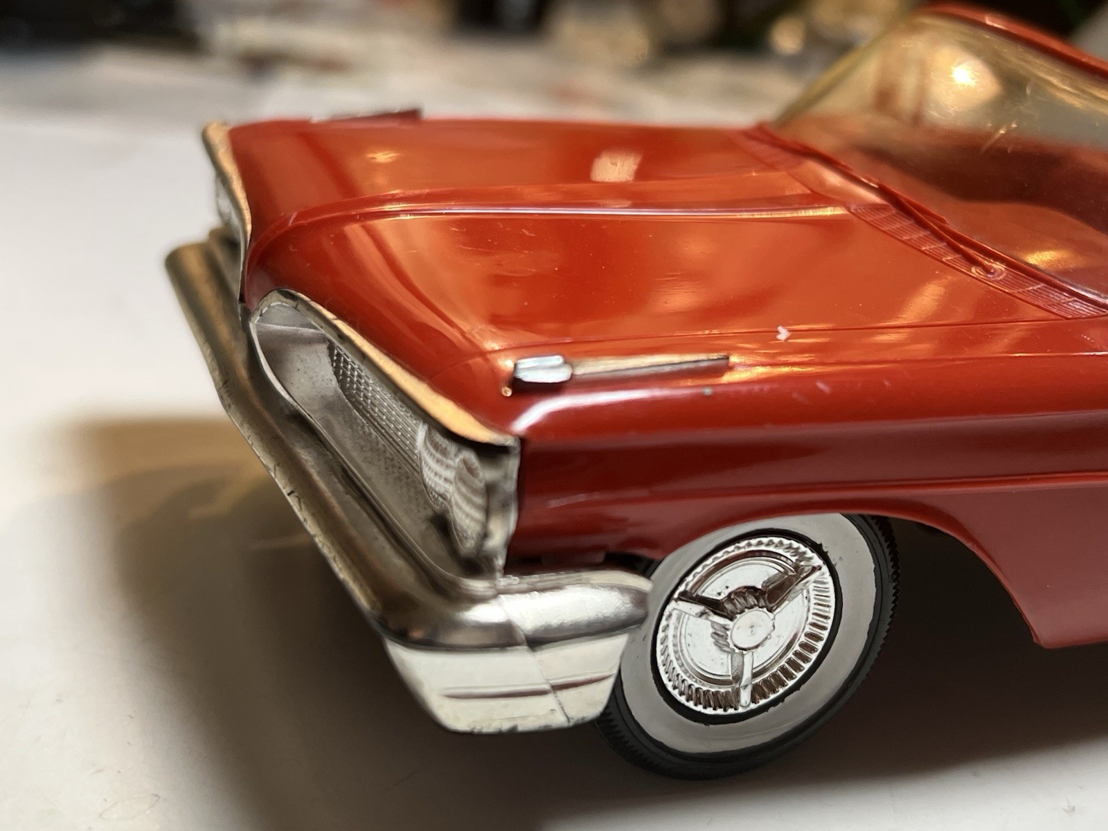 VTG  AMT Original 1959 Pontiac Convertible Dealer Promo Stamped Chassis A Beauty