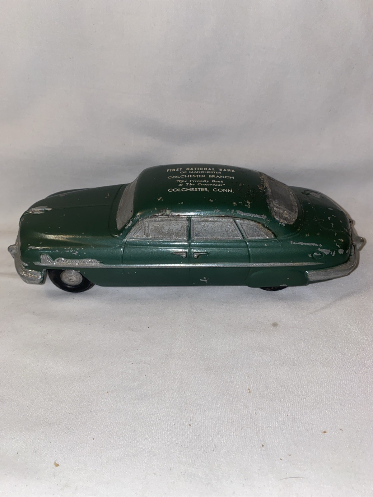 RARE VINTAGE 1951 Lincoln Cosmopolitan Car Banthrico First National Bank Green