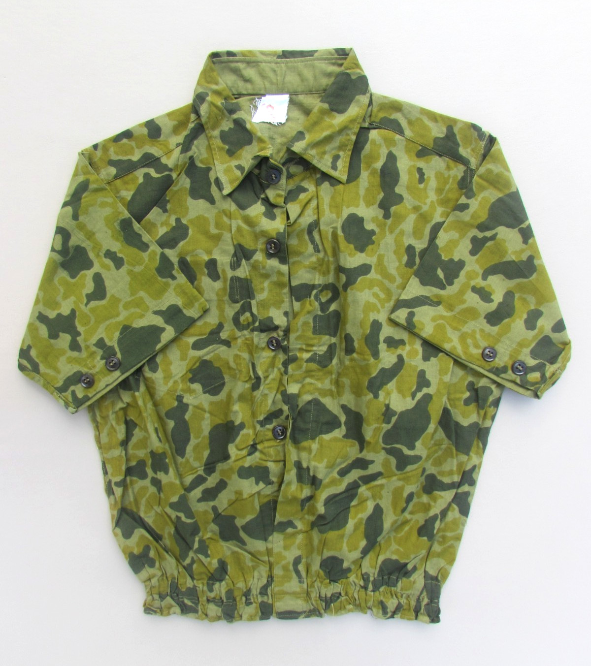 ORIGINAL NORTH VIETNAMESE DAC CONG SAPPER CAMOUFLAGE SHIRT NVA CAMO UNIFORM LAOS
