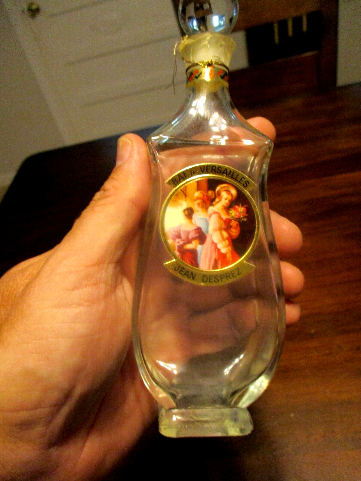 BAL a Versailles Jean Desprez Toilette France glass antique 4 1/2 FL 0Z Stopper BAL a Versailles Jean Desprez Toilette France glass antique 4 1/2 FL 0Z Stopper