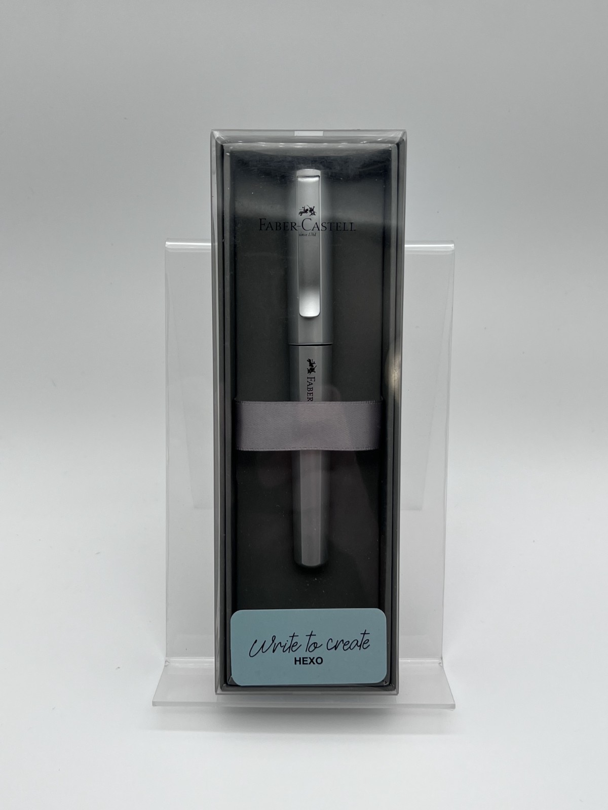 Faber-Castell Hexo Fountain Pen - Silver - Fine - Brand New in Package Faber-Castell Hexo Fountain Pen - Silver - Fine - Brand New in Package