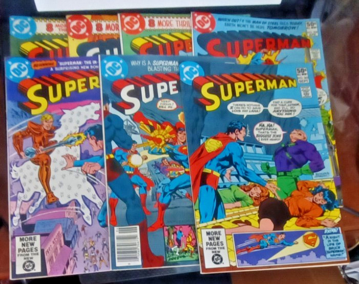 Superman DC Comics 1980-1981 #351-353 358-360 363 Seven Issues F/VF
