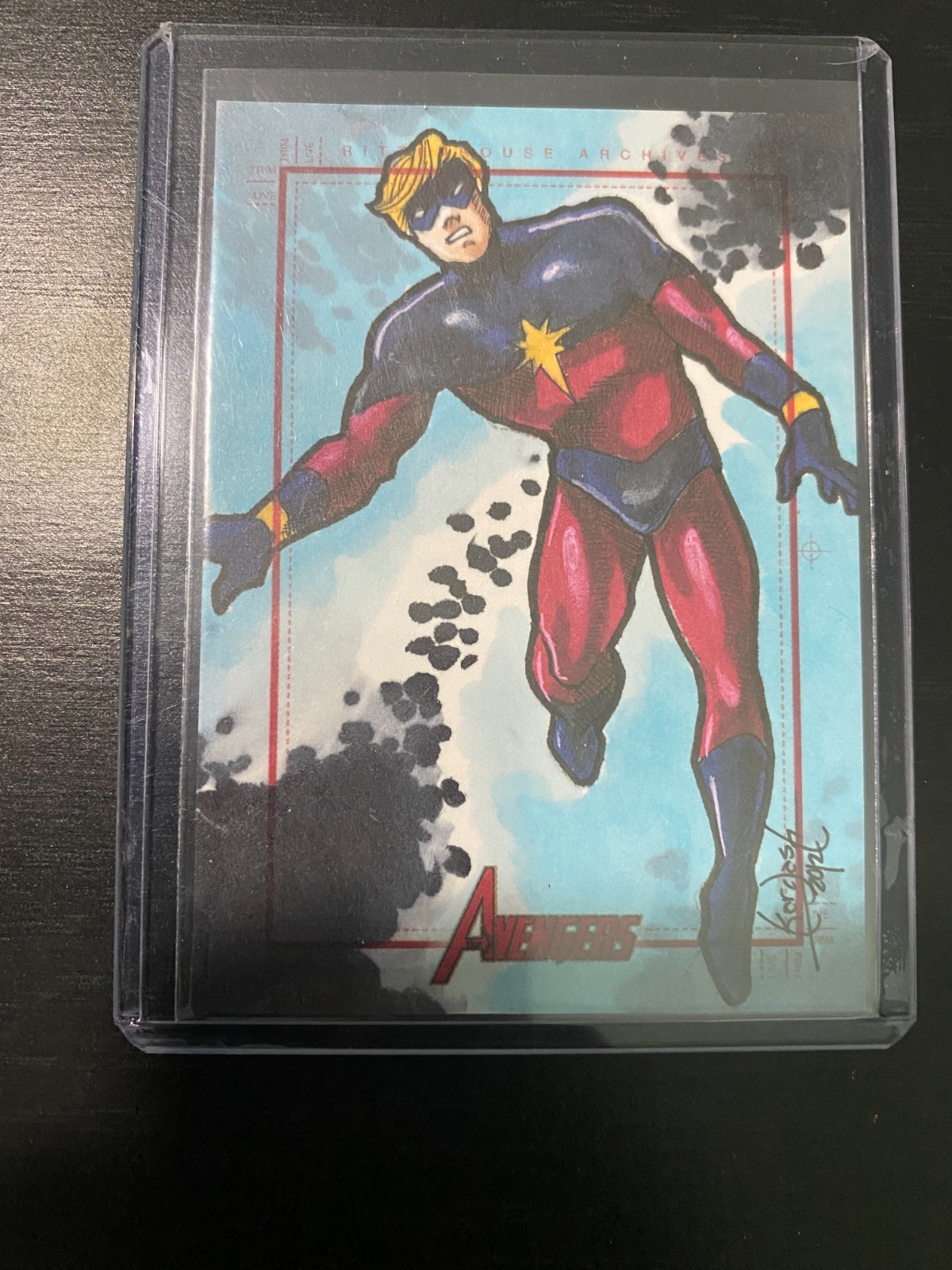2012 Marvel Greatest Heroes 1/1 Sketch Card “Mar-Vell” by Stacey Kardash