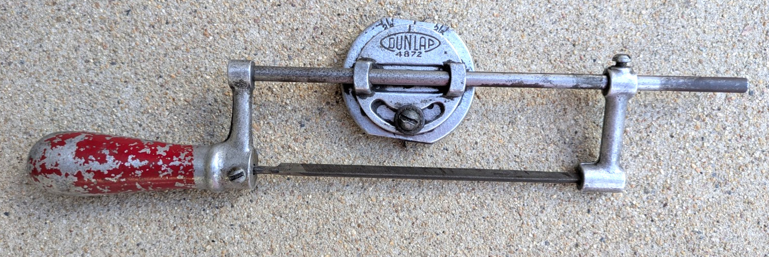 Vintage Dunlap No 4827 Hand Saw Filing Sharpening Guide  USA  w/Slim Taper File