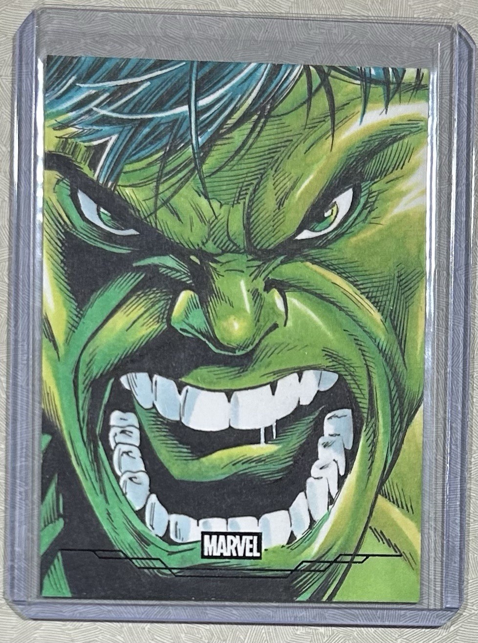 THE HULK 2026 Topps  Marvel Neon Sketch Card 1/1 By Cisco Rivera