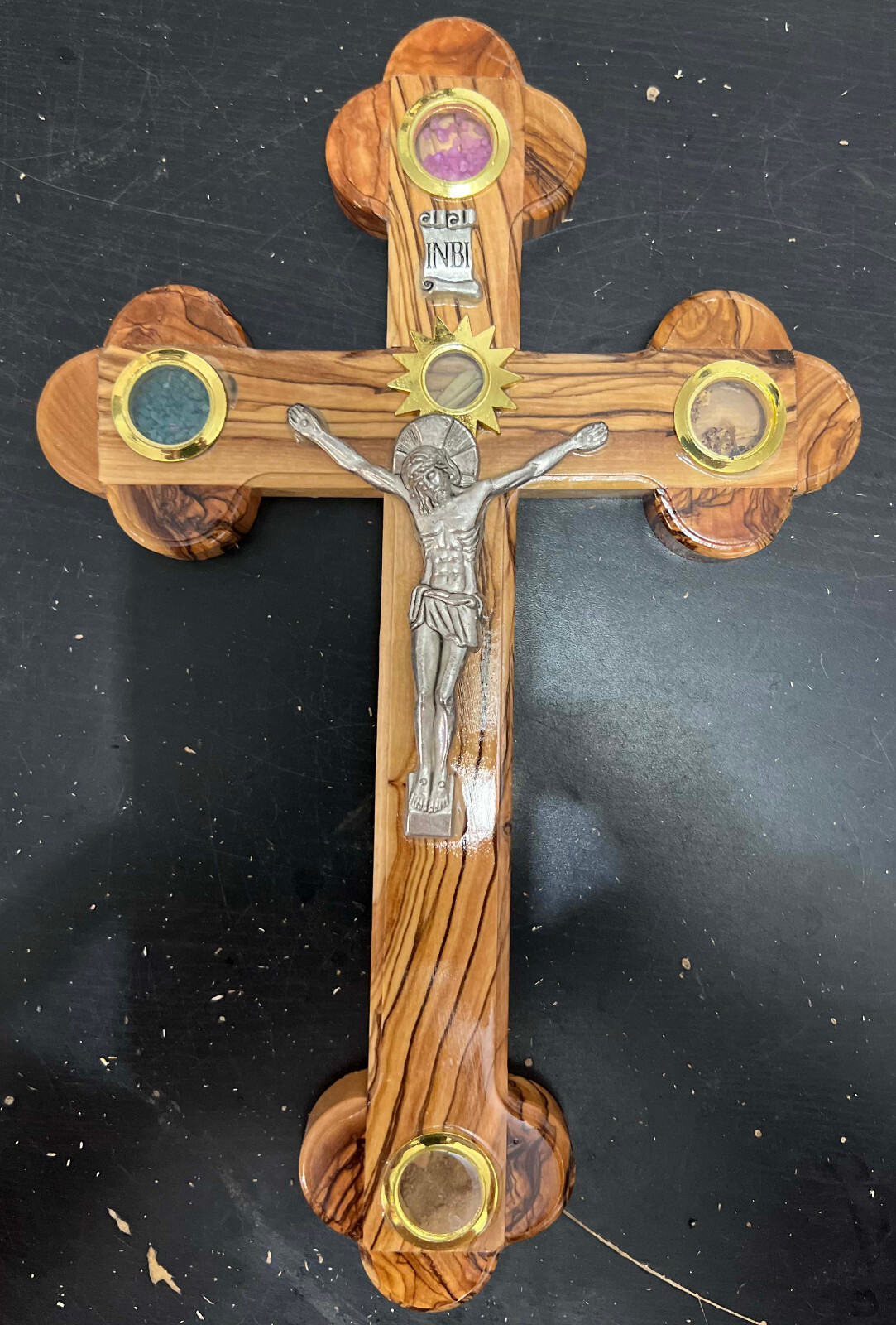 Large Bethlehem Olive Wood Wall Crucifix Cross 11 Large Bethlehem Olive Wood Wall Crucifix Cross 11