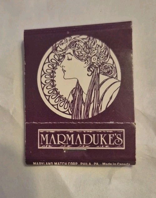 VTG Matchbook Marmadukes Hearth & Flask Restaurant Whitpain Township PA FULL VTG Matchbook Marmadukes Hearth & Flask Restaurant Whitpain Township PA FULL