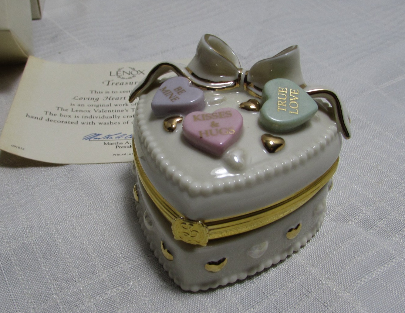 Lenox “Loving Heart Treasure Box” from the Lenox Valentine’s Treasures...