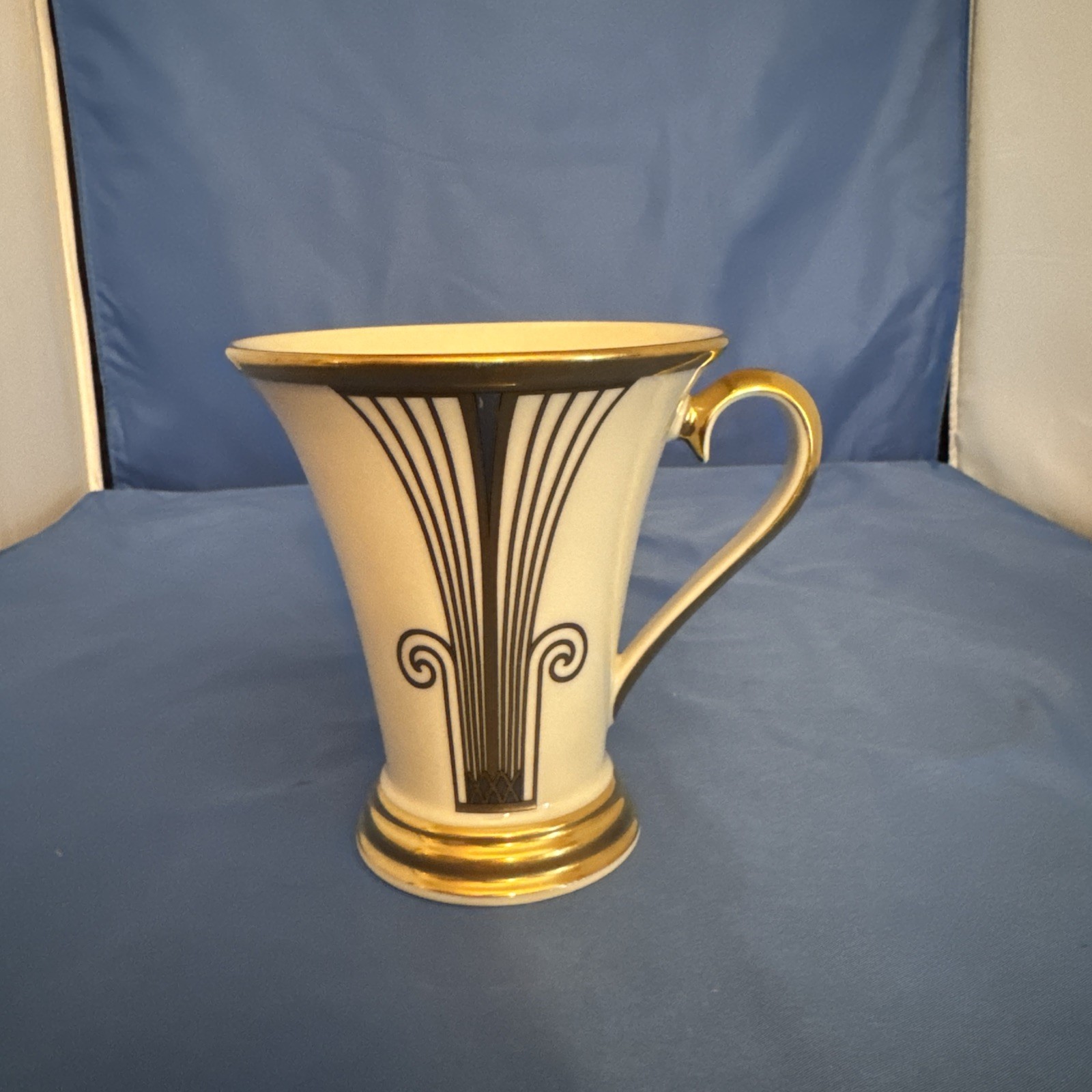 Lenox Solitaire Deco Accent Mug/ Cup Dimension Collection Made in USA Gold