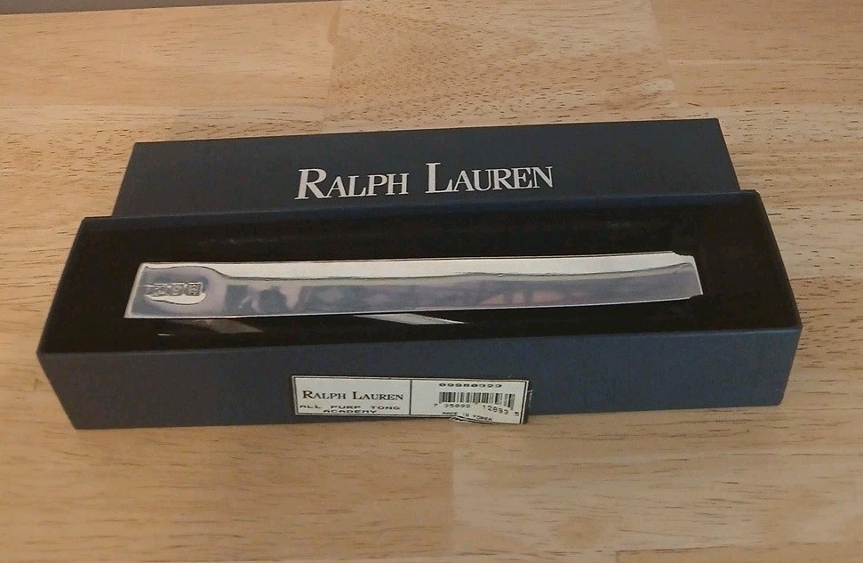 Vtg Ralph Lauren Academy Stainless All Purpose Serving Stainless Tongs Vtg Ralph Lauren Academy Stainless All Purpose Serving Stainless Tongs