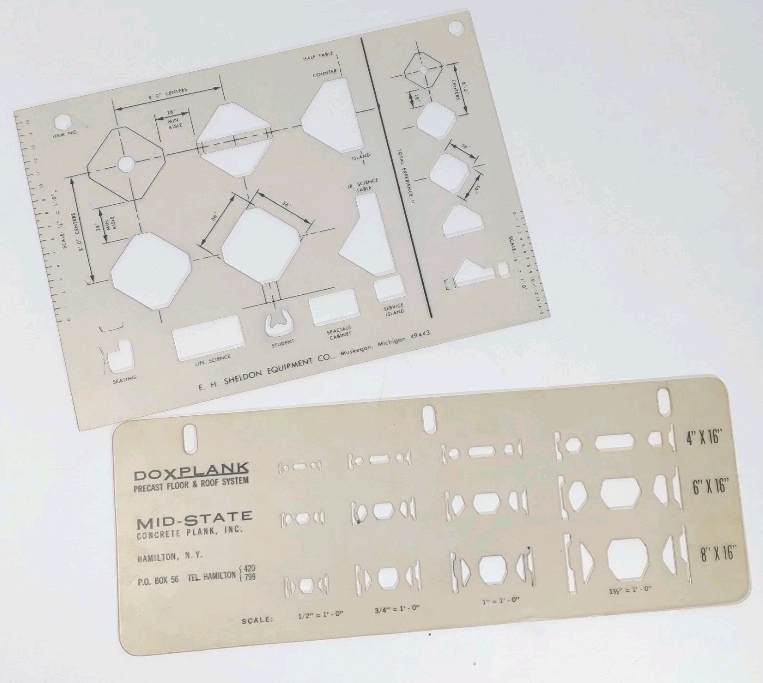 Vintage E.H. Sheldon & Doxplank Architectural Drafting Templates Lot Stencils Vintage E.H. Sheldon & Doxplank Architectural Drafting Templates Lot Stencils